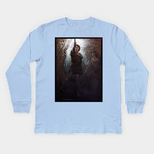 Siegmund the Walsung - The Rhinegold and the Valkyrie - Arthur Rackham Kids Long Sleeve T-Shirt